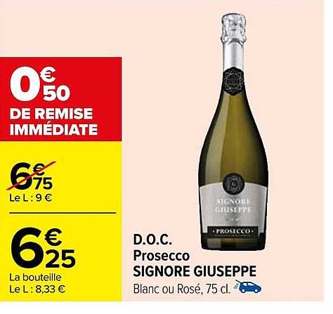 d.o.c. prosecco signore giuseppe