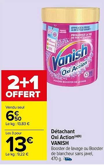 détachant oxi action vanish