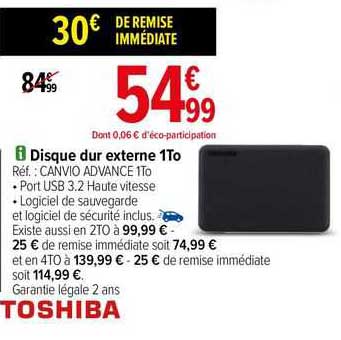 disque dur externe 1To toshiba