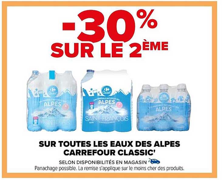 eaux des alpes carrefour classic'