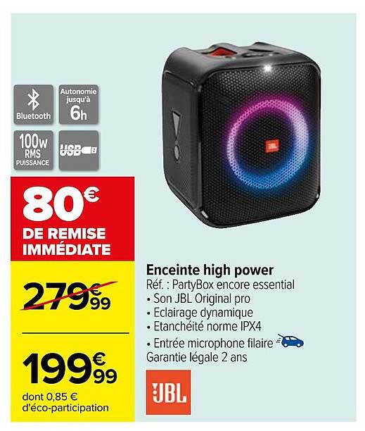 enceinte high power jbl