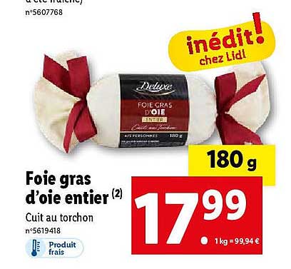 foie gras d'oie entier deluxe