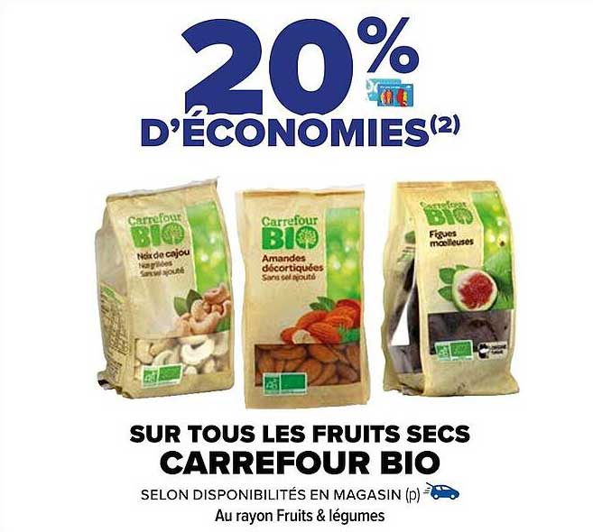 Fruits Secs Carrefour Bio
