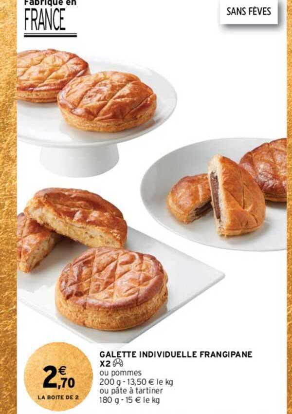 galette individuelle frangipane x2