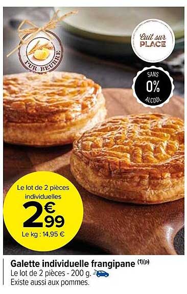 galette individuelle frangipane