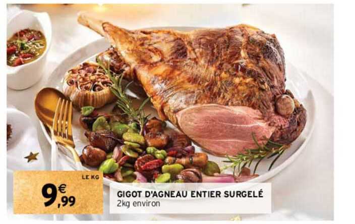 gigot d'agneau entier surgelé