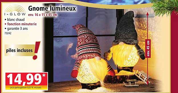 gnome lumineux i-glow