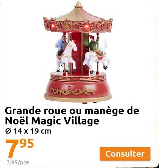Grande Roue Ou Manège De Noël Magic Village