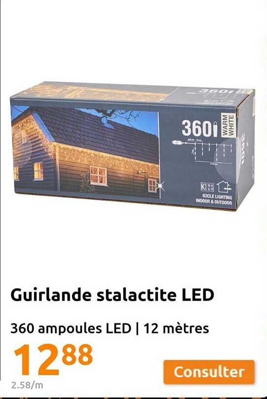 guirlande stalactite led