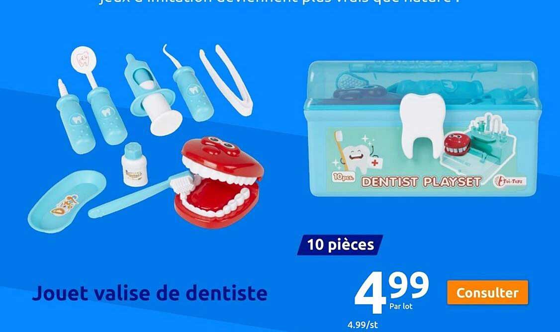 jouet valise de dentiste