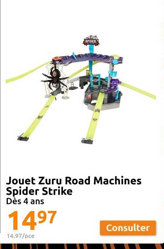 jouet zuru road machines spider strike