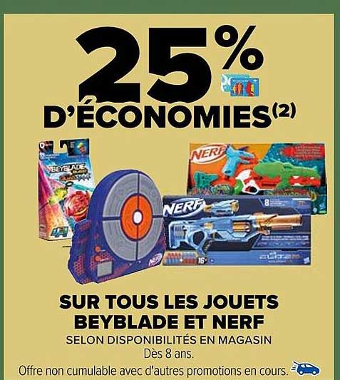 jouets beyblade et nerf
