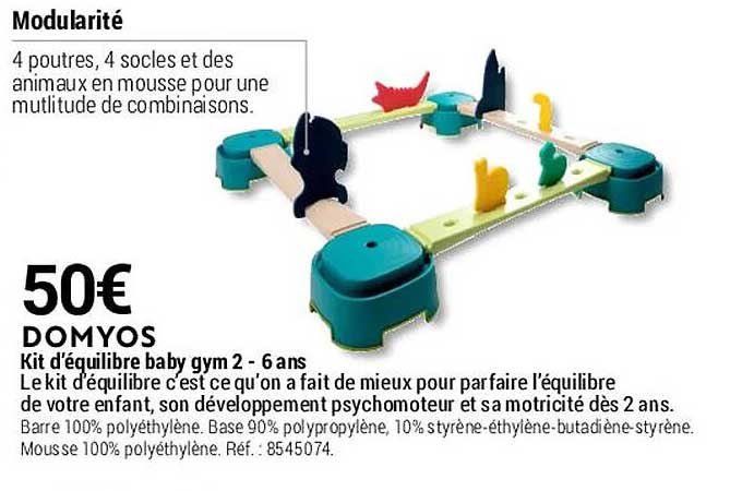 kit d'équilibre baby gym 2 - 6 ans domyos