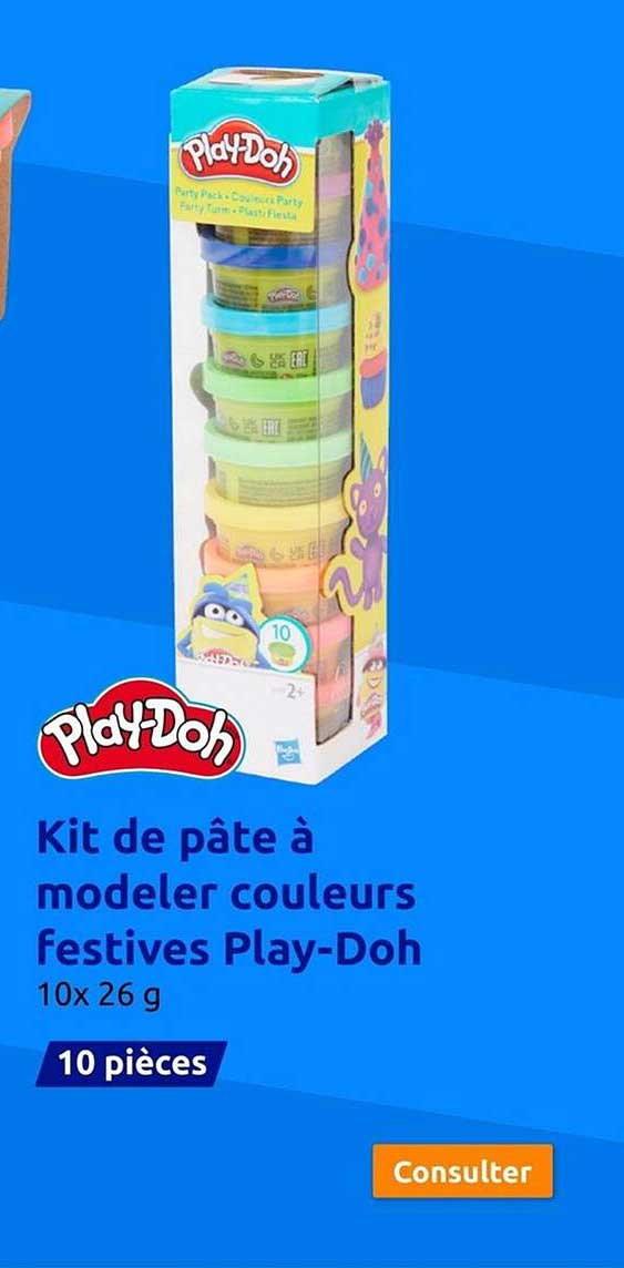 kit de pâte à modeler couleurs festives play-Doh