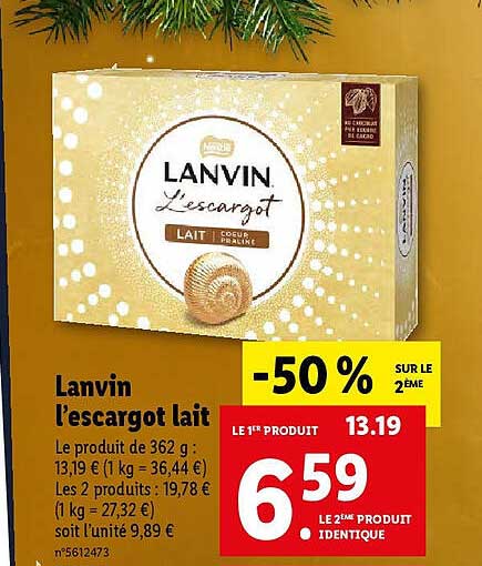 lanvin l'escargot lait