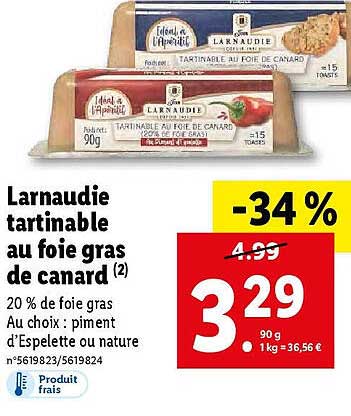 Larnaudie Tartinable Au Foie Gras De Canard