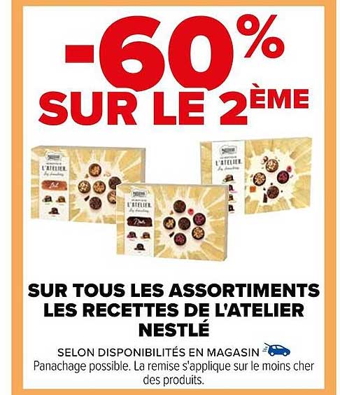 les assortiments les recettes de l'atelier nestlé