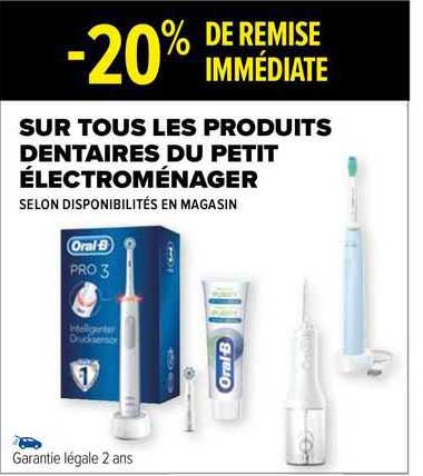 les produits dentaires du petit électroménager oral-b