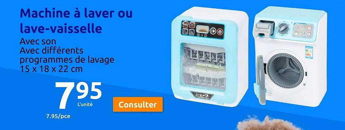 machine à laver ou lave-vaisselle