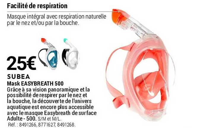 mask easybreath 500 subea