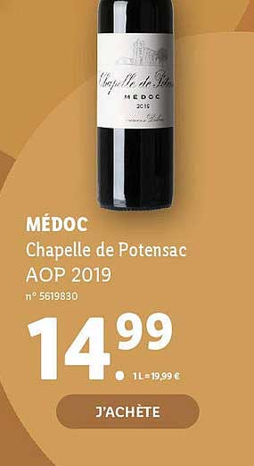 médoc chapelle de potensac aop 2019