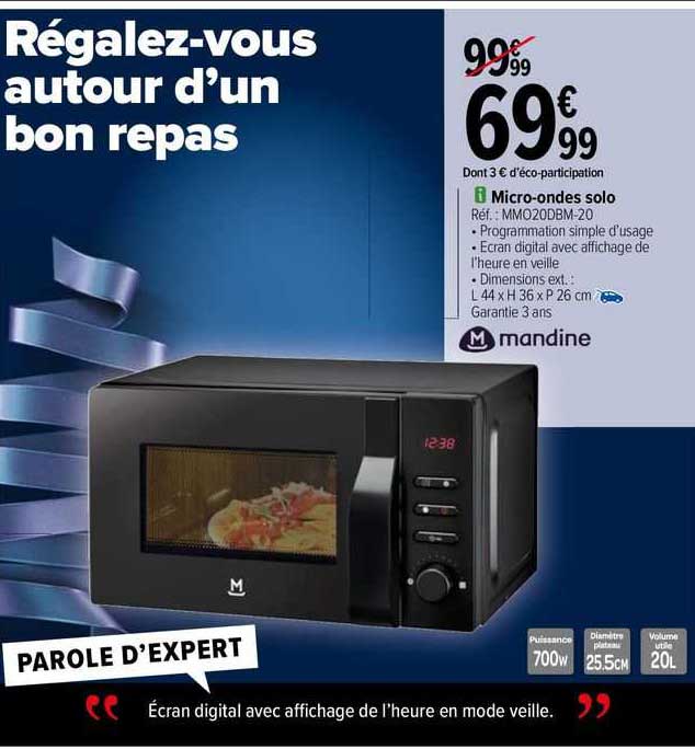 micro-ondes solo mandine