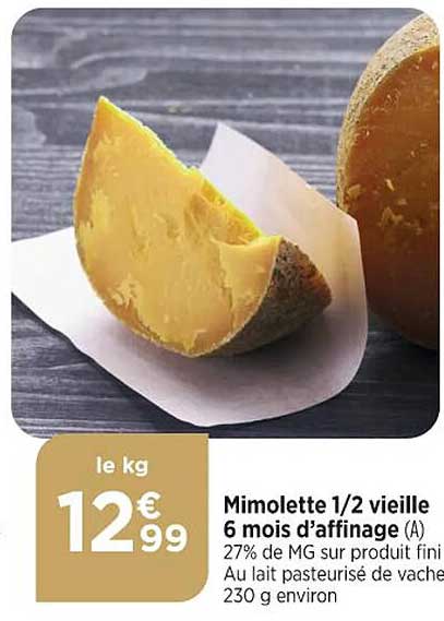 mimolette 1/2 vieille 6 mois d'affinage