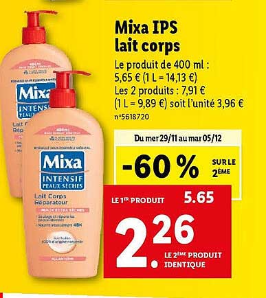 Mixa Ips Lait Corps