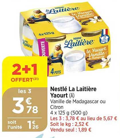 Nestlé La Laitière Yaourt