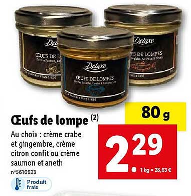 œufs de lompe deluxe