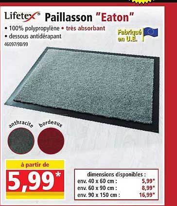 paillasson "eaton" lifetex