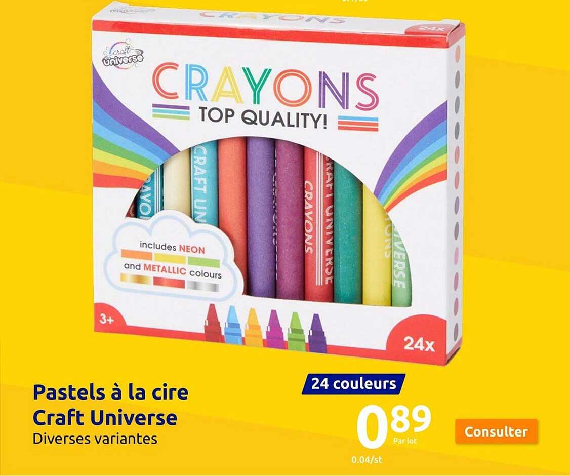 pastels à la cire craft universe