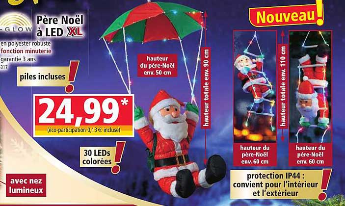 père noël à led xl i-glow