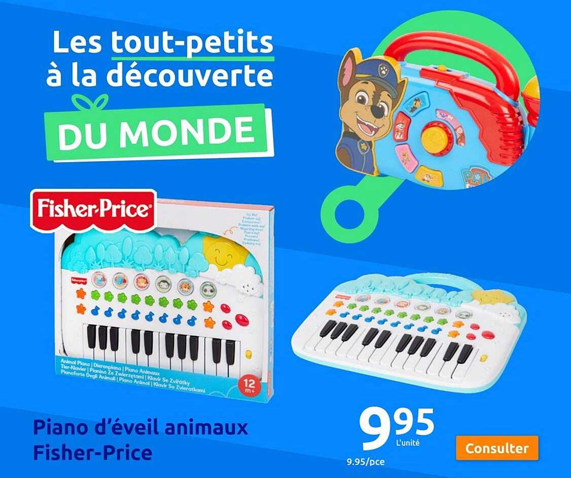 piano d'éveil animaux fisher-price