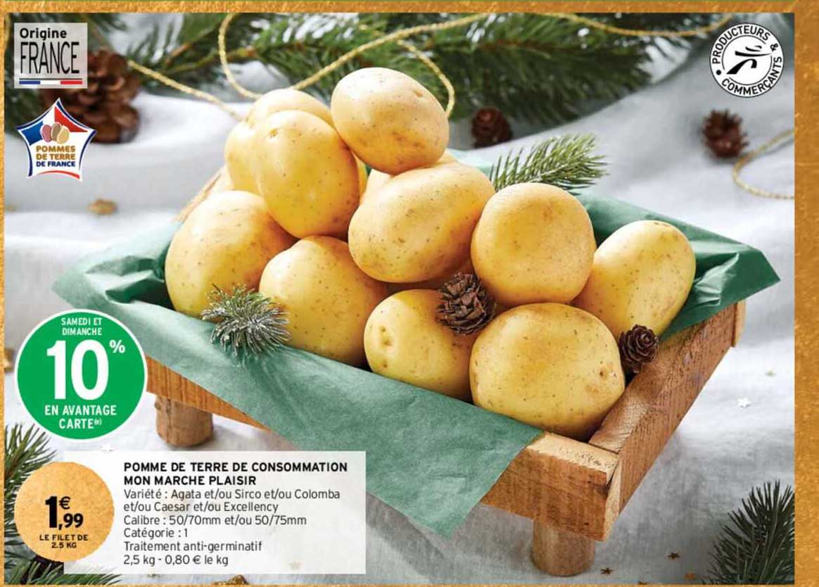 pomme de terre de consommation mon marché plaisir