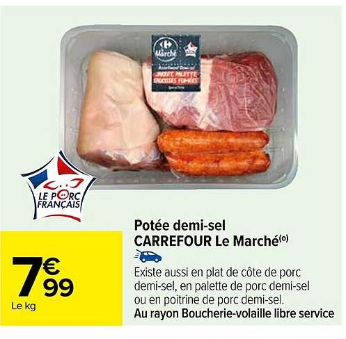 potée demi-sel carrefour le marché