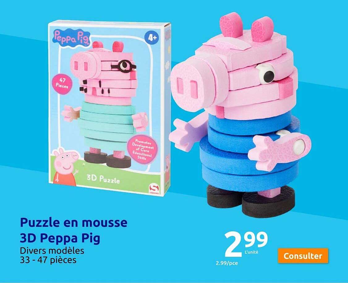 Puzzle En Mousse 3d Peppa Pig