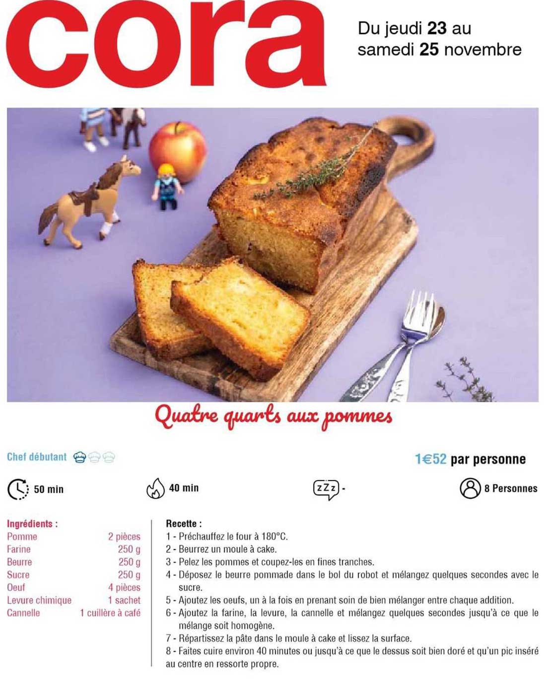 quatre quarts aux pommes