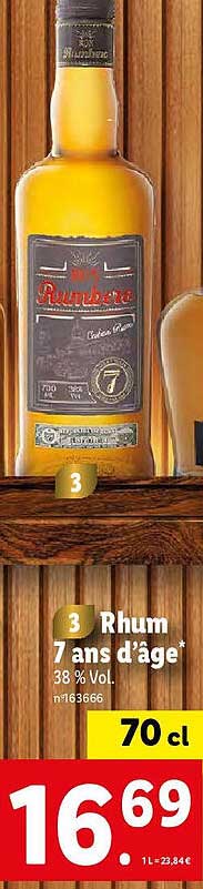 rhum 7 ans d'âge