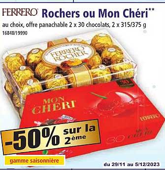 rochers ou mon chéri ferrero