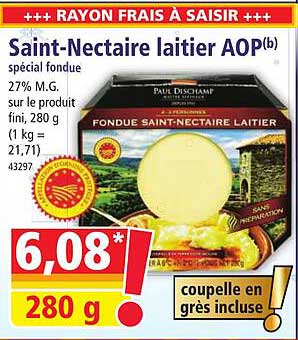 saint-nectaire laitier aop spécial fondue