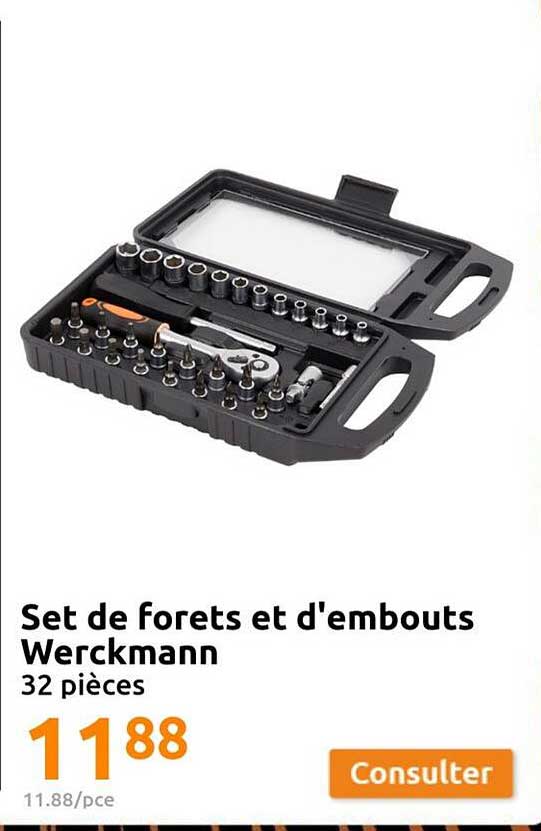 set de forets et d'embouts werckmann