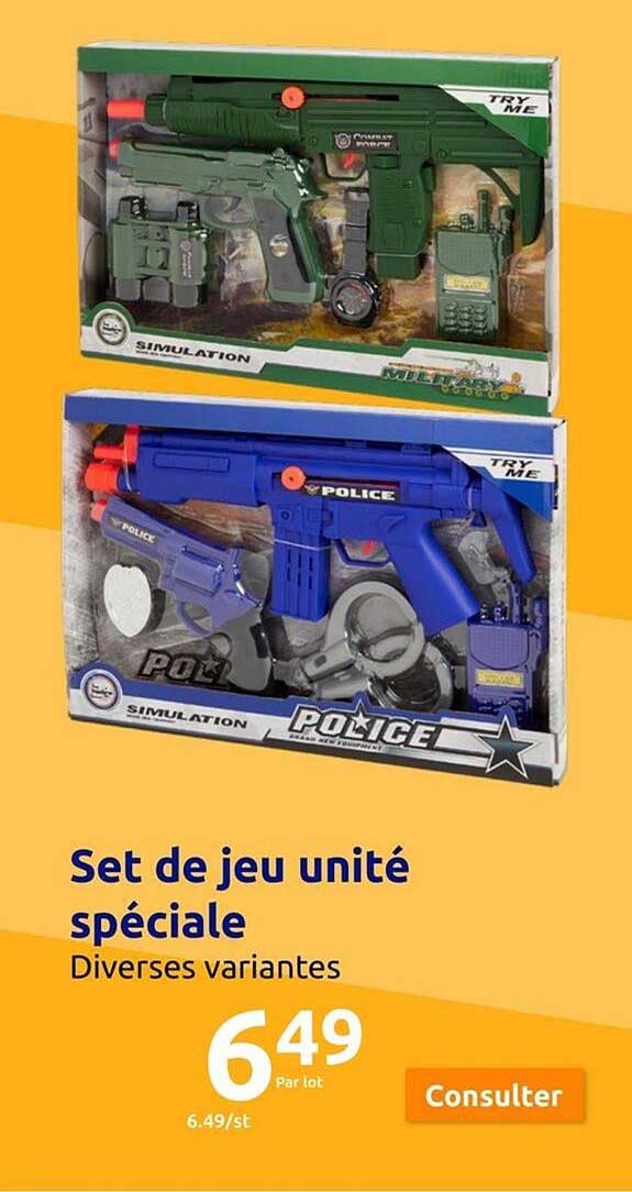 set de jeu unité spéciale