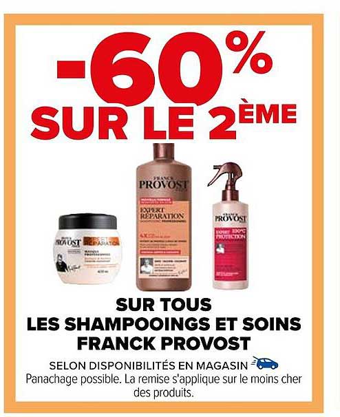 shampooings et soins franck provost