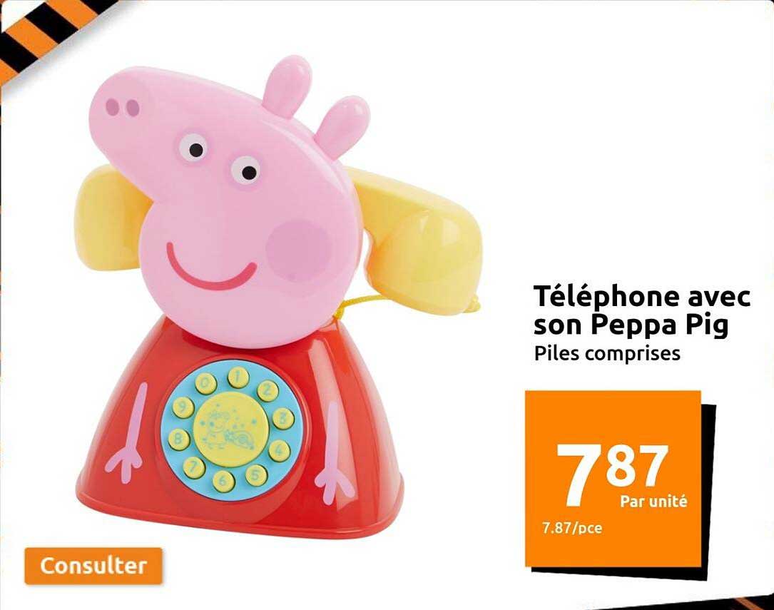 téléphone avec son peppa pig
