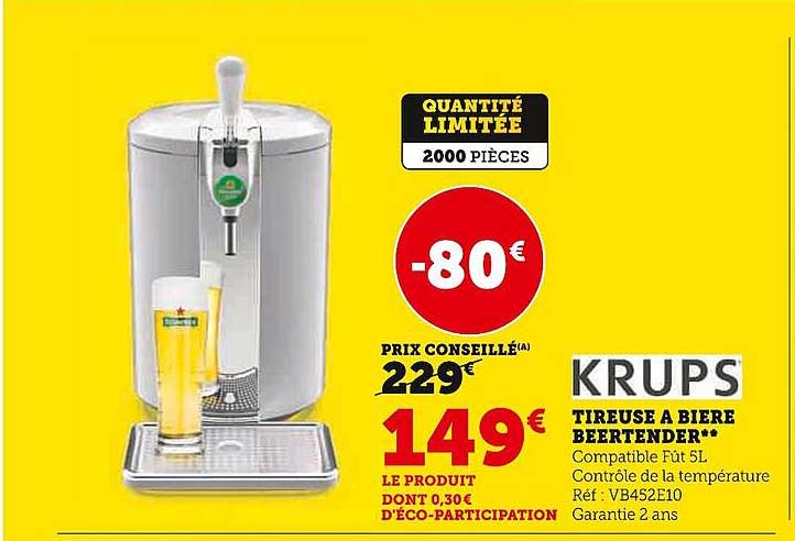 Tireuse à Bière Beertender Krups