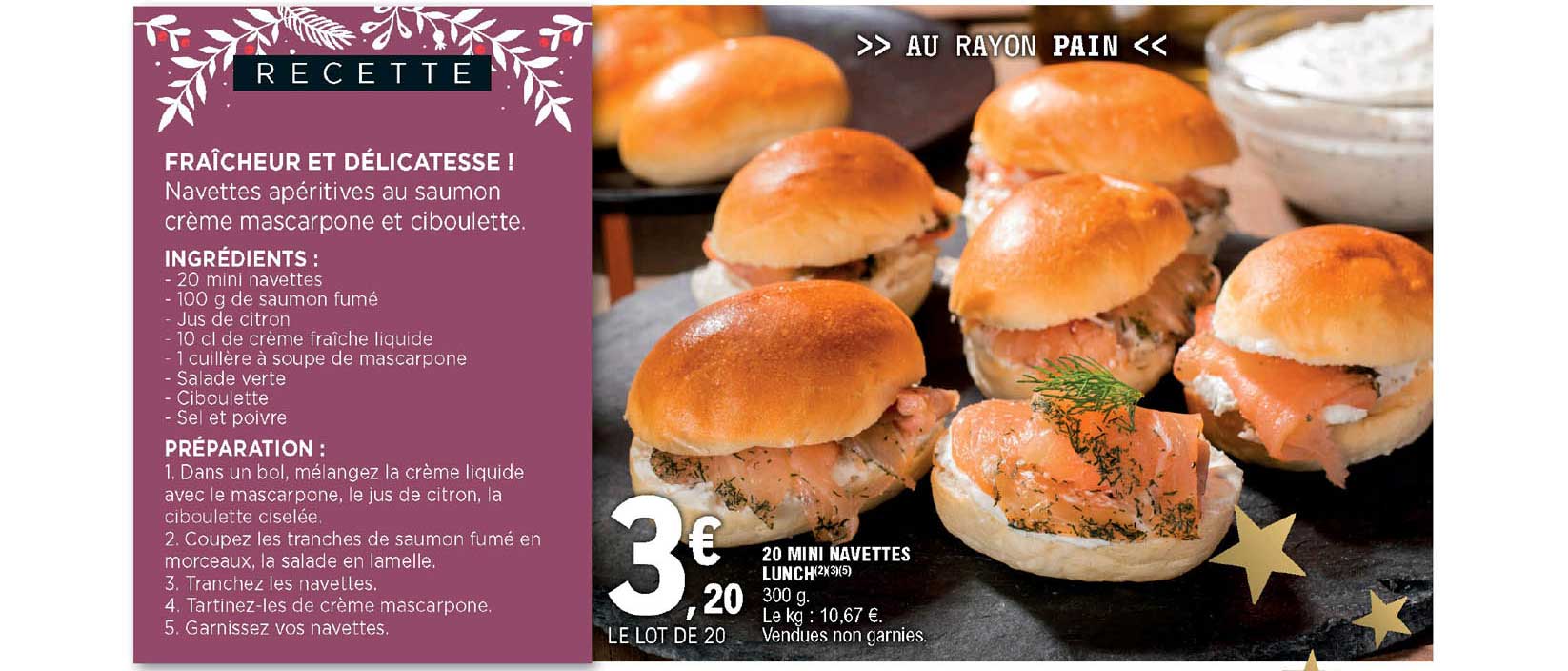 20 Mini Navettes Lunch