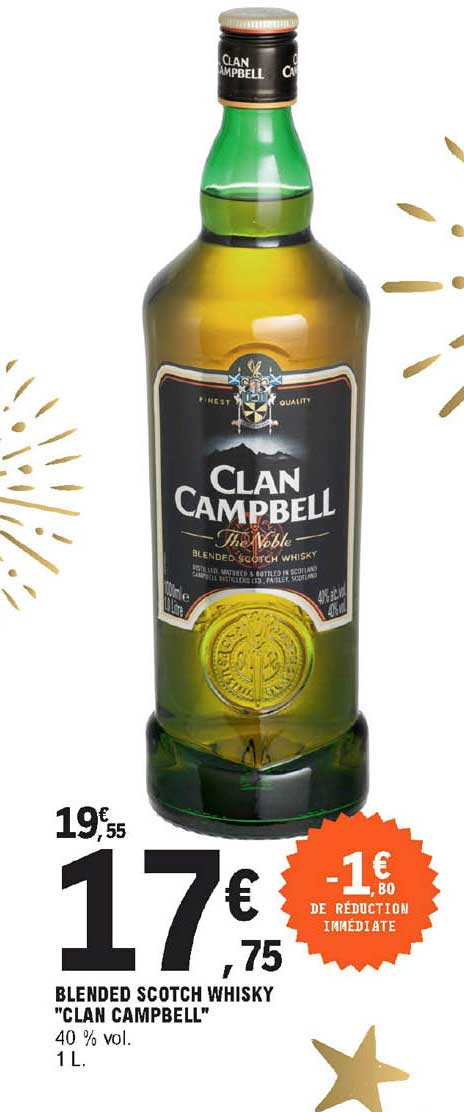 blended scotch whisky "clan campbell"