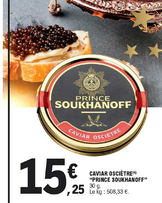 Caviar Osciètre Prince Soukhanoff