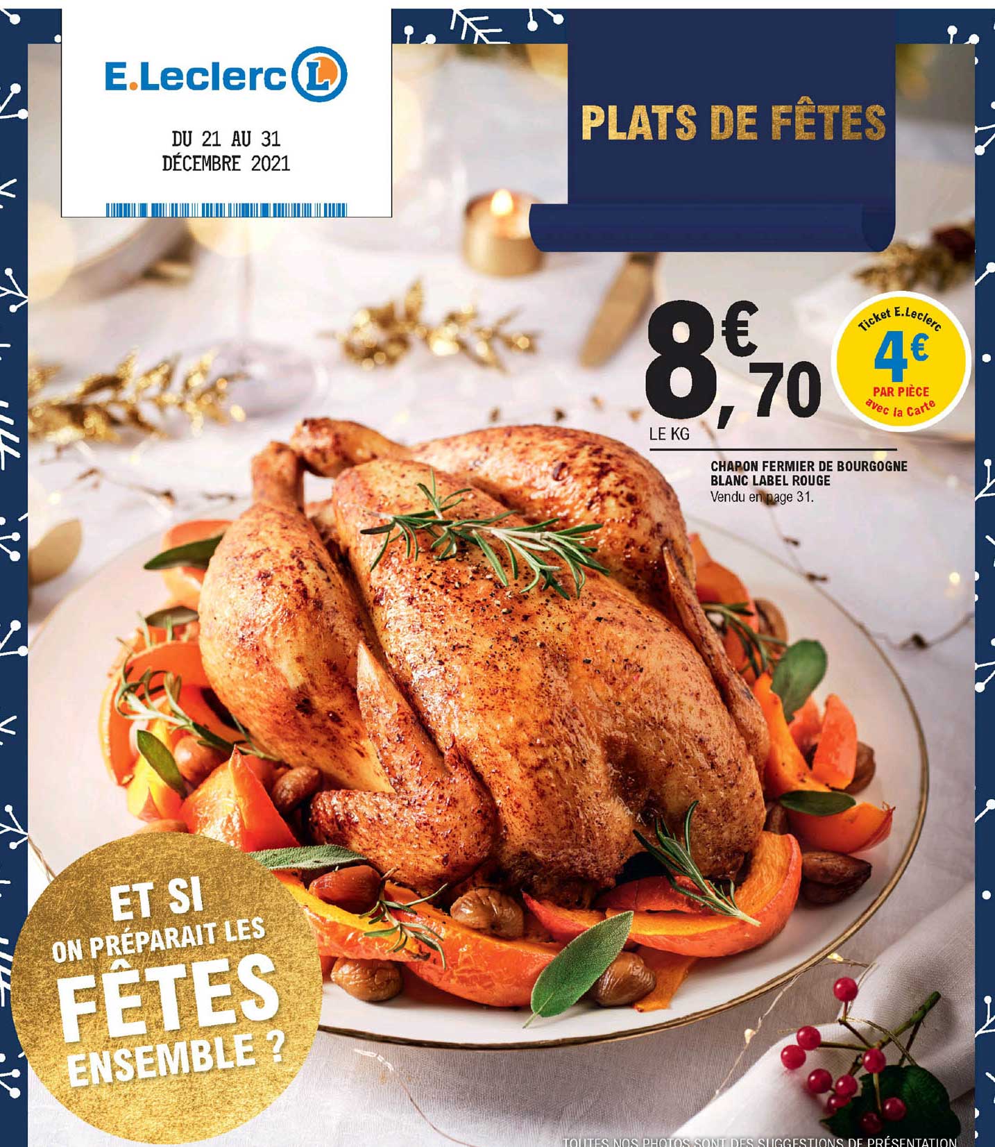 chapon fermier de bourgogne blanc label rouge